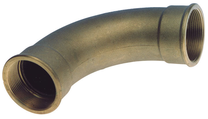 Allpa Messing 90° Krümmer, 1-1/4", Innengewinde