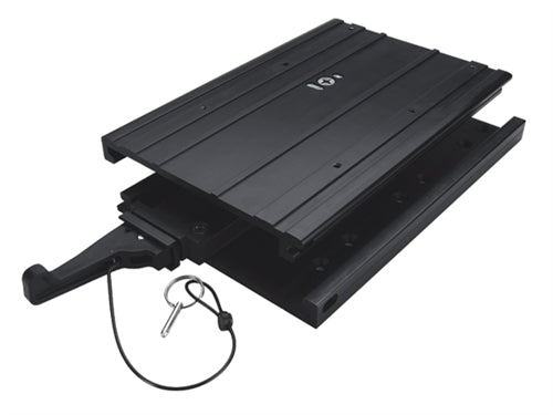 Minn Kota MKA-32 Cam-Lock Luxus Schnellwechselplatte schwarz Aluminium