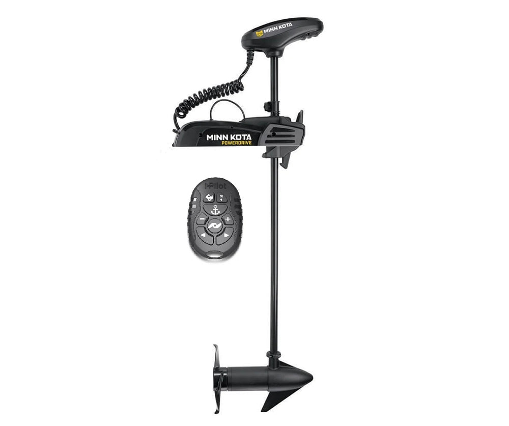 Minn Kota Powerdrive 45 FL 12V 54" 137cm ohne Geber, Mikro Fernbedienung
