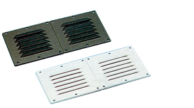 Allpa Kunststoff Lüftungsgitter, 255x115mm, Weiß