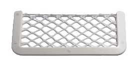Allpa Kunststoff Staukasten, Weiß, Mit Weißem Elastischen Netz, Abm. 180x365mm
