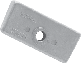 Allpa Aluminium Anode Omc/Johnson/Evinrude, Block (Oem 398331)
