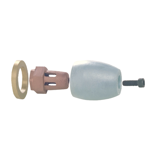 Allpa Magnesium Anode Mercruiser/Z-Antrieb/Mercury Aussenborder, Bravo 2 (>2003), Prop Nut Assembly