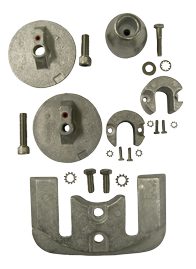 Allpa Aluminium Anode Kit Navalloy, Bravo-3, 2004 - Present