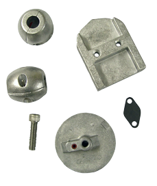 Allpa Aluminium Anode Kit Navalloy, Alpha-1-Gen I, 1983 - 1990