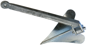 Allpa Feuerverzinkter Pflugscharanker, 27kg