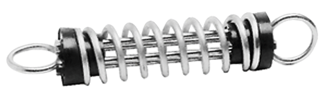 Allpa Niro Ruckdämpfer 'Heavy Duty' Mit Kunststoff-Endkappen Ø7mm, L=400mm (Boot Max. 10m/4000kg)