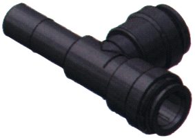 Seatech Quick-Connect T-Stück Einschiebbar, Ø15xø15xø15mm (Rohr)
