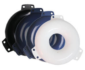 Allpa Ringfender, Ø330x90mm, Schwarz