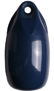 Allpa Fender Tropfenmodell 'Dumpy', Ø150mm, L=300mm, Dunkelblau (Größe 1) Aufblassbar Mit Kugelventil