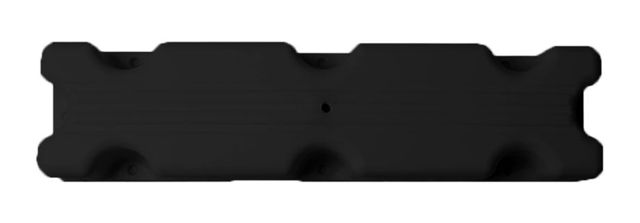 Allpa Blockfender, 100x12x7cm, 1,8kg, Schwarz (Größe 2)