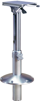 Allpa Alu. Einstellbares Tischbein 'Orion' Mit Gasdruckverstullung, H=355-675mm, Mit 360° Drehscheibe