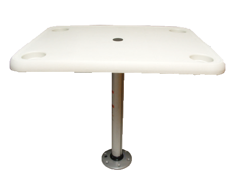 Allpa Kunststoff Rechteckige Tischplatte Satz (406x711mm) Mit Aluminium Tischbein (H=686mm) Und Fuß