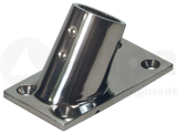 Allpa Niro Relingsfuß 60°, Ø25,4mm Mit Geraden Ecken 81x48mm