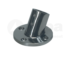 Allpa Niro Relingsfuß 60°, Ø25,4mm Mit Rundem Fuß Ø71mm