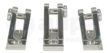 Allpa Niro Verdeckbeschlag, Schräges Modell, Fuß 22x51mm