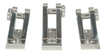 Allpa Niro Verdeckbeschlag, Gerades Modell, Fuß 22x51mm