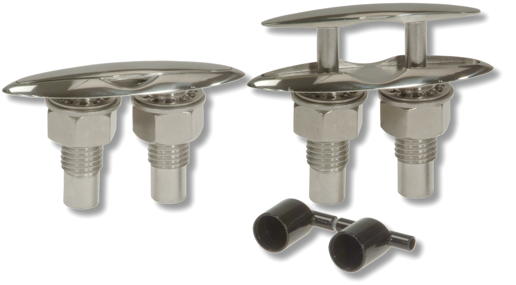 Allpa Niro Versenkbare Klampe, A=126mm, B=64mm, C=22mm, D=46mm, E=22mm