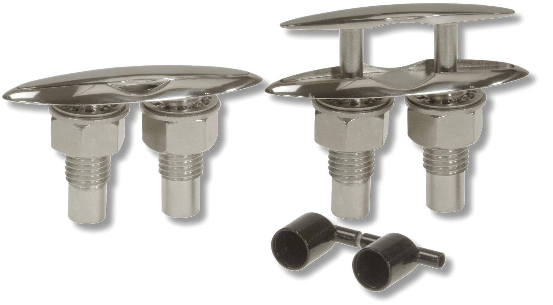 Allpa Niro Versenkbare Klampe, A=126mm, B=64mm, C=22mm, D=46mm, E=22mm