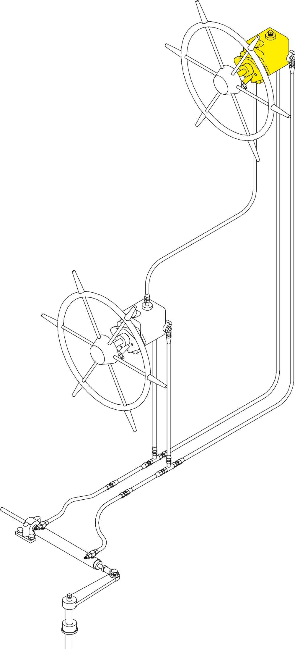 Seastar Satz Für System-6/151kgm, Für 2. Steuerstand