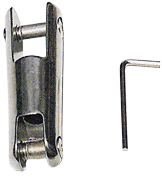 Allpa Niro Gebogener Ankerwirbel Modell 'Force', Kette Ø6-8mm (Bruchlast 3000kg)