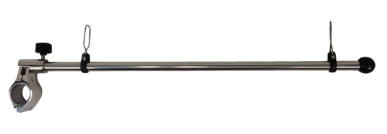 Allpa Niro Flaggenstock, L=450mm, Voor Montage Op Railing Ø25mm