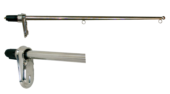Allpa Niro Flaggenstock, Abnehmbar Mit Abschließbarem Halter