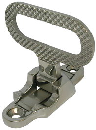 Allpa Niro Klappbare Fußstütze, A=111mm, B=126mm, C=100mm, D=48mm, Max. 180kg