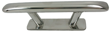 Allpa Niro Ovale Klampe, Bolzenmontage (Ø10mm), A=250mm, B=42mm, C=150mm, D=72mm, E=83mm, F=41mm