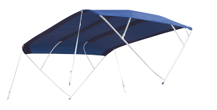 Allpa Sonnen-Top Modell 'Sixty', Navy, 230x156x252cm; Aluminium Streben