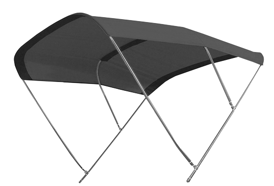 Allpa Sonnen-Top Modell 'Biminox', Schwarz, 230x230x145cm, Niro Streben
