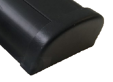 Allpa Kunststoff Endkappe 'Bumper', Schwarz