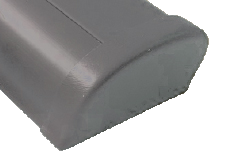 Allpa Kunststoff Endkappe 'Bumper', Grau