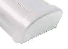 Allpa Kunststoff Endkappe 'Bumper', Weiß