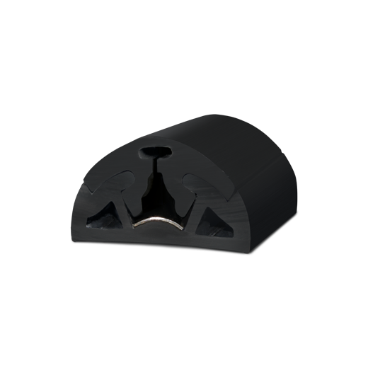 Allpa Kunststoff Endkappe 'Bino', Schwarz