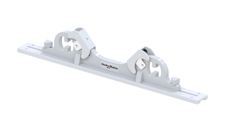 Hurley Chocks (Pair) To Fit Pre-Installed Swim Platform Rail System (Hardware FÜr Rails Included)