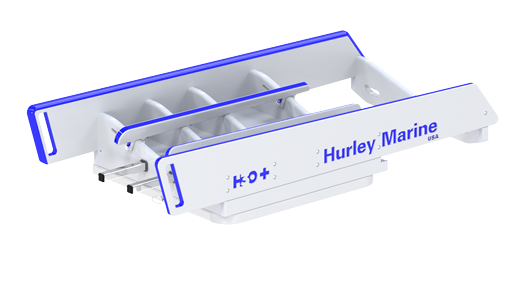 Hurley H3o+ Davit Mit Elektrischer Winde weiss