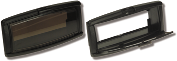 Allpa Kunststoff Radio Einbaukasten, 233x107x85mm, Schwarz