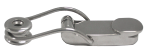 Allpa Niro Backskistenverschluß Mit Federendem Drahtbügel, A=94mm, B=28mm, C=13mm