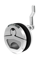 Allpa Niro Einlaßgriff Mit Drehverschluß, A=8-25mm, B=22-76mm, C=62mm, D=50mm, E=71mm, F=54mm