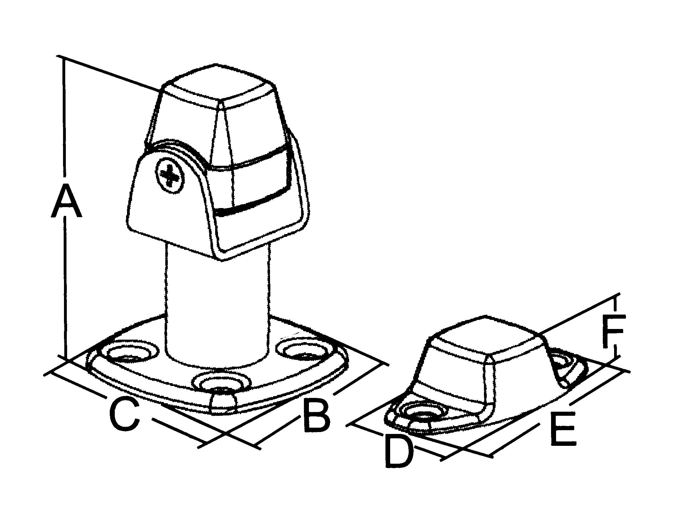 Allpa Niro Magnetischer Türfeststeller, Verstell-/Drehbar, Haftkraft 3,5kg