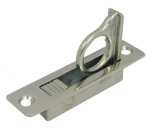 Allpa Niro Einlaßgriff-/Bodenheber, Hochklappend, A=83mm, B=21mm, C=12mm (16mm Für Ring), D=19mm