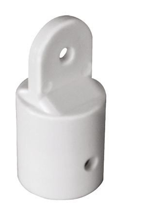 Allpa Nylon Scharnierendstück, Rohrseite