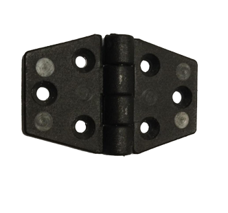 Allpa Nylonscharnier, 60x40mm, Schwarz