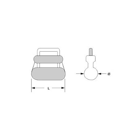 Mastrutscher Nylon mit Edelstahl-Bügel Rundprofil 7,5-11mm weiß 10St.