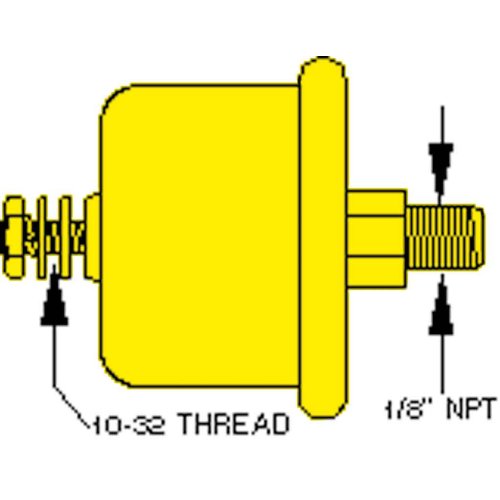 Allpa Öldruckgeber Single Station 80psi (5,5 Bar), 1/8" Nptf (Sw: 240-33 Ohm)