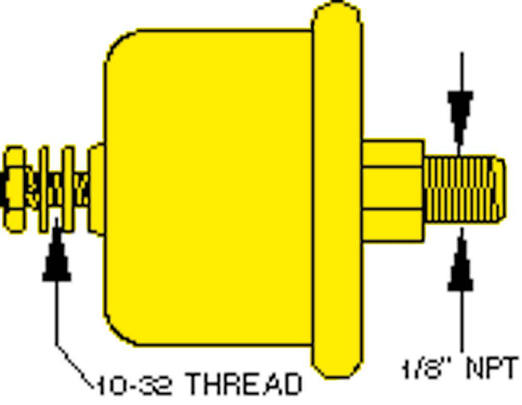 Allpa Öldruckgeber Single Station 100psi (6,9 Bar), 1/8" Nptf (Sw: 240-33 Ohm)