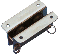 Allpa Niro Umlenkrolle Zweischeiben, 8mm, Scheibe Ø25mm, Bruchlast 560kg