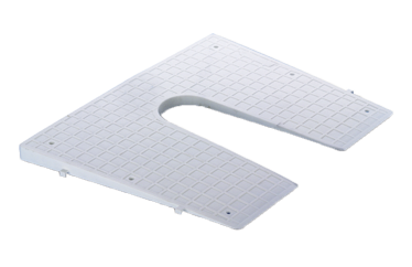 Allpa Heckspiegelschutzplatte, 450x360mm, Weiß