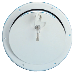 Allpa Kunststoff Inspektionsluke Mit Schloß, A=250mm, B=235mm, C=315mm, F=265mm, Weiß
